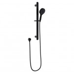 Kara Matte Black Round Hand Shower On Rail